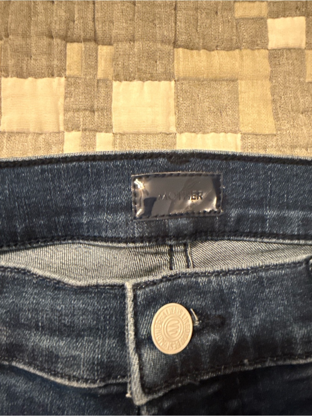 MOTHER women’s Dark Indigo Slim Jeans